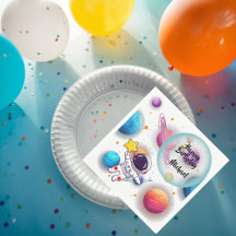 Personalisierte Astronauten- und Planeten-Partyser