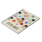 Personalisierte Astronauten und Planeten zurück zu Notizblock (Linke Seite)