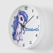Personalisierte Atemberaubende Einhornsäulenuhr Uhr (Winkel)