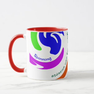 Personalisierte Atemberaubende Farbgebung Abstrakt Tasse