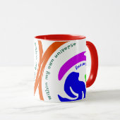 Personalisierte Atemberaubende Farbgebung Abstrakt Tasse (VorderseiteRechts)