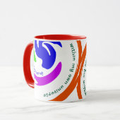 Personalisierte Atemberaubende Farbgebung Abstrakt Tasse (Vorderseite Links)