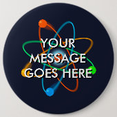 Personalisierte Atomstruktur Button (Vorderseite)