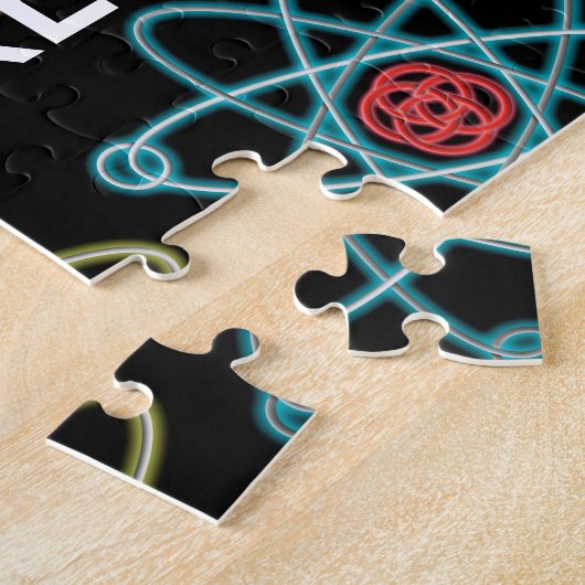 Personalisierte Atomstrukturmuster Puzzle (Seite)