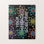 Personalisierte Atomstrukturmuster Puzzle (Vertikal)