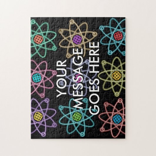 Personalisierte Atomstrukturmuster Puzzle (Vertikal)