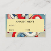 Personalisierte auffallende künstlerische Komposit Terminkarte (Rückseite)