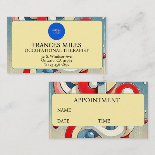 Personalisierte auffallende künstlerische Komposit Terminkarte (Vorne/Hinten)