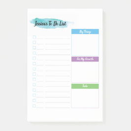 Personalisierte "Aufgabenliste" - produktivitätsge Post-it Klebezettel
