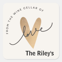 Personalisierte Aufkleber aus Weinkeller