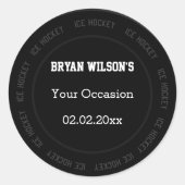 Personalisierte Aufkleber Eishockey-Thema (Vorderseite)