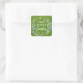 Personalisierte Aufkleber für das Party "Grüne Blä (Tasche)