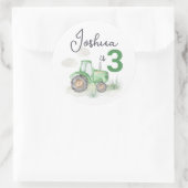 Personalisierte Aufkleber für den grünen Traktor (Tasche)