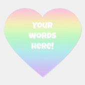 Personalisierte Aufkleber für den Rainbow-Envelope (Vorderseite)