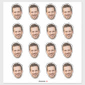Personalisierte Aufkleber für die Gesichtshaut, be (Blatt)