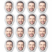 Personalisierte Aufkleber für die Gesichtshaut von (Vorderseite)