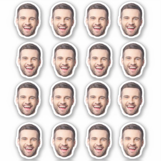 Personalisierte Aufkleber für die Gesichtshaut von (Vorderseite)