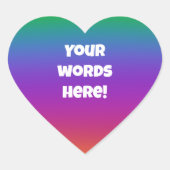 Personalisierte Aufkleber für die Rainbow-Envelope (Vorderseite)