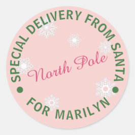 Personalisierte Aufkleber für Weihnachtsgeschenke