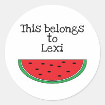 Personalisierte Aufkleber "Watermelon"