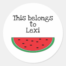 Personalisierte Aufkleber "Watermelon"