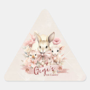 Personalisierte Aufkleber zum Party "Bunny, Chick 