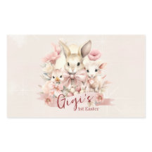 Personalisierte Aufkleber zum Party "Bunny, Chick 