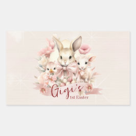 Personalisierte Aufkleber zum Party "Bunny, Chick 