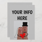 PERSONALISIERTE AUFNAHMEN ZUR EINLEITUNG VON FINGE EINLADUNG (Vorne/Hinten)