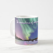 Personalisierte Aurora Borealis Nordlichter Kaffeetasse (Vorderseite Links)