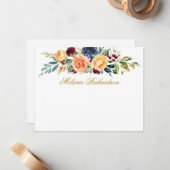 Personalisierte aus gemischten Blüten Mitteilungskarte (Vorderseite/Rückseite Beispiel)