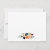 Personalisierte aus gemischten Blüten Mitteilungskarte (Rückseite)