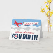 Personalisierte Ausstiegsparade | British RAF Karte (Gelbe Blume)