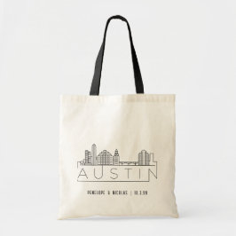 Personalisierte Austin Wedding Welcome Bag Tasche