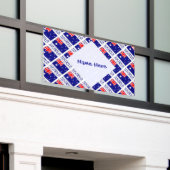 Personalisierte australische Flagge gekachelt Banner (Äußeres Gebäude)