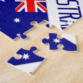 Personalisierte australische Flagge gekachelt Puzzle (Seite)