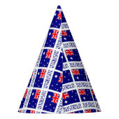 Personalisierte australische Flagge Partyhütchen (Rückseite)