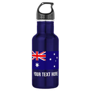 Personalisierte australische Flaggenflaschen für A Edelstahlflasche