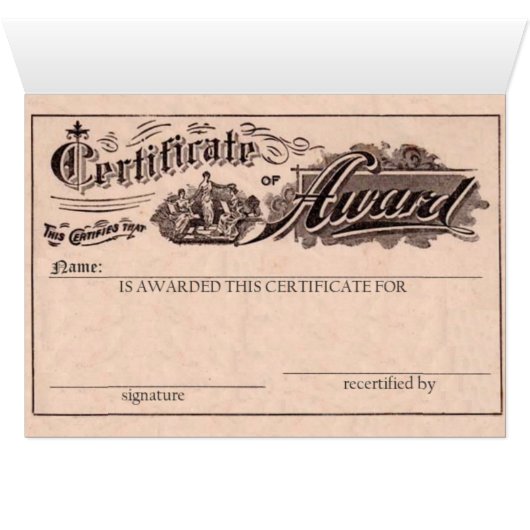 Personalisierte Auszeichnung (Innenansicht Horizontal (Unten))