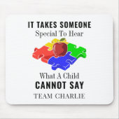 Personalisierte Autismus-Bewusstseinsbildung Mousepad (Vorne)