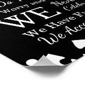 Personalisierte Autismus-Regeln Poster (Ecke)