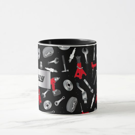Personalisierte Auto-Mechanik Tasse (Zentrum)