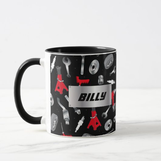 Personalisierte Auto-Mechanik Tasse (Links)