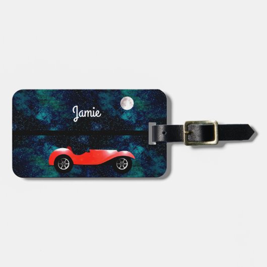 Personalisierte Autogeschenke Gepäckanhänger (Vorderseite horizontal)