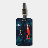 Personalisierte Autogeschenke Gepäckanhänger (Vorderseite vertikal)