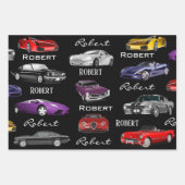 Personalisierte Autos Geschenkpapier Set (Vorderseite 2)