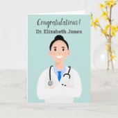 Personalisierte Avatar-Doctor-Karte Karte (Gelbe Blume)