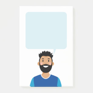 Personalisierte Avatar-Hinweise Post-it Klebezettel