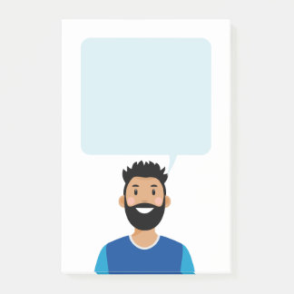 Personalisierte Avatar-Hinweise Post-it Klebezettel