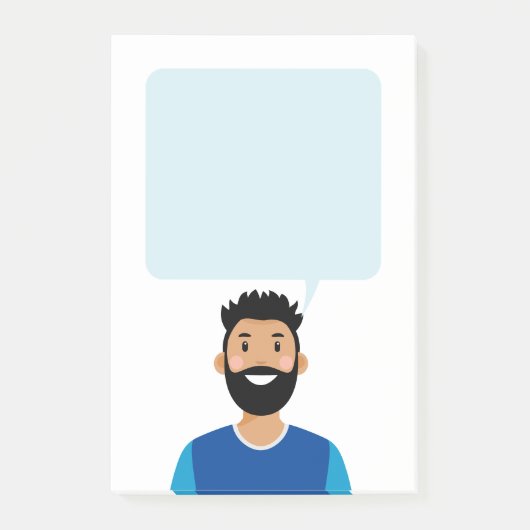 Personalisierte Avatar-Hinweise Post-it Klebezettel (Vorderseite)